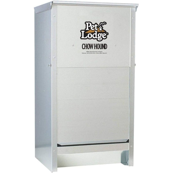 50 Lbs. Galvanized Chow Hound Dog Feeder