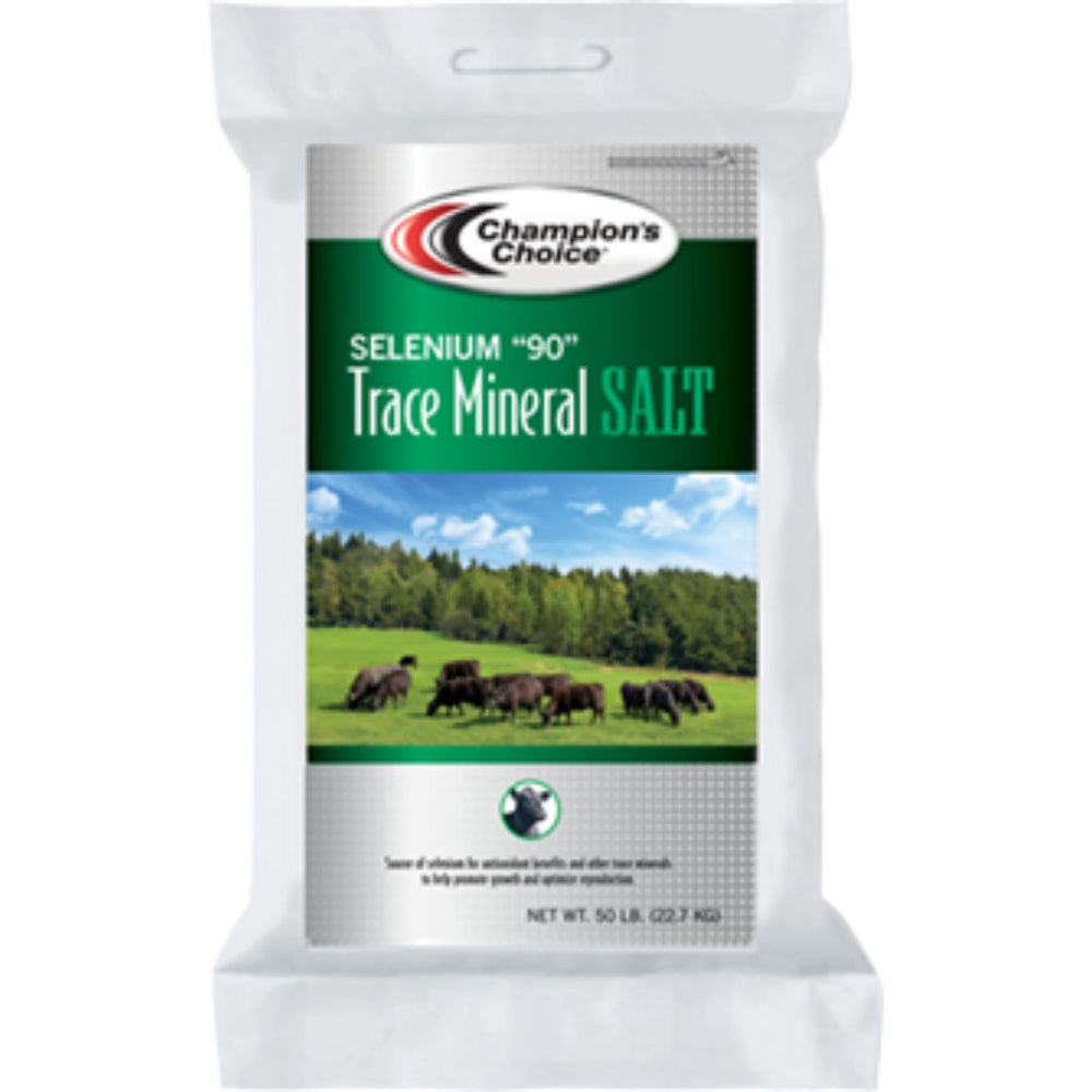 Champion's Choice Selenium 90 Trace Mineral Salt - 50 lbs for Enhanced Livestock Health and Nutrition