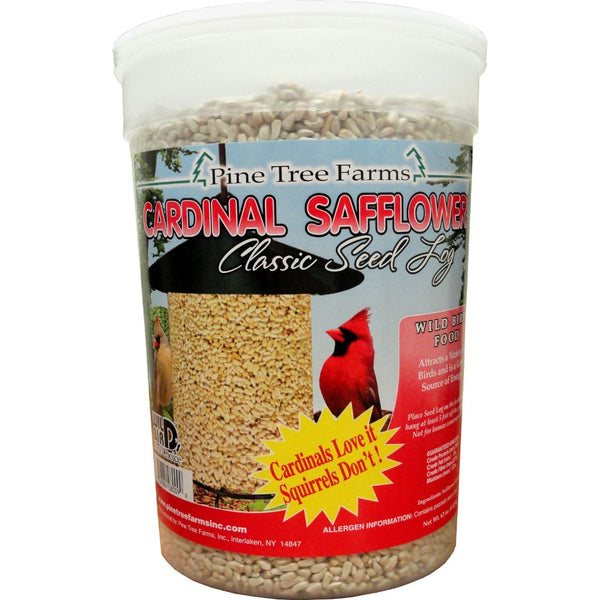 Pine Tree Farms Cardinal Safflower Seed Log for Cardinals