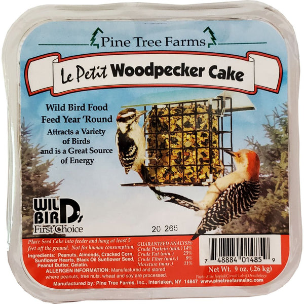 9oz Pine Tree Farms LePetit Woodpecker Seed Cake