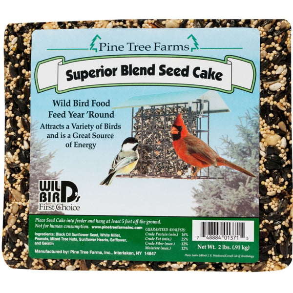 2 Lbs. Superior Blend Seed Cake Wild Bird Seed Cake for Year-Round Feeding