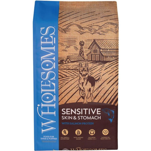 30Lb Wholesomes Sensitive Skin & Stomach with Salmon Dog Food