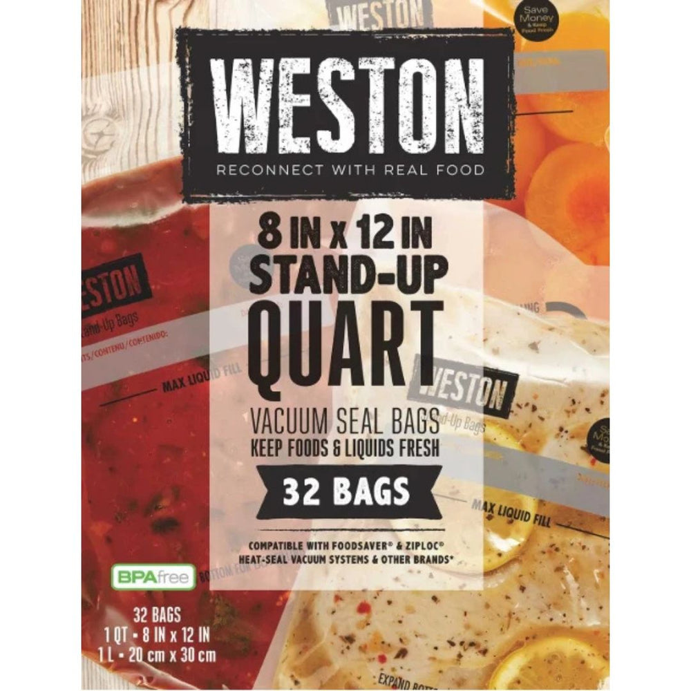 Weston 32ct. Vacuum Sealer Bags 8"x12"