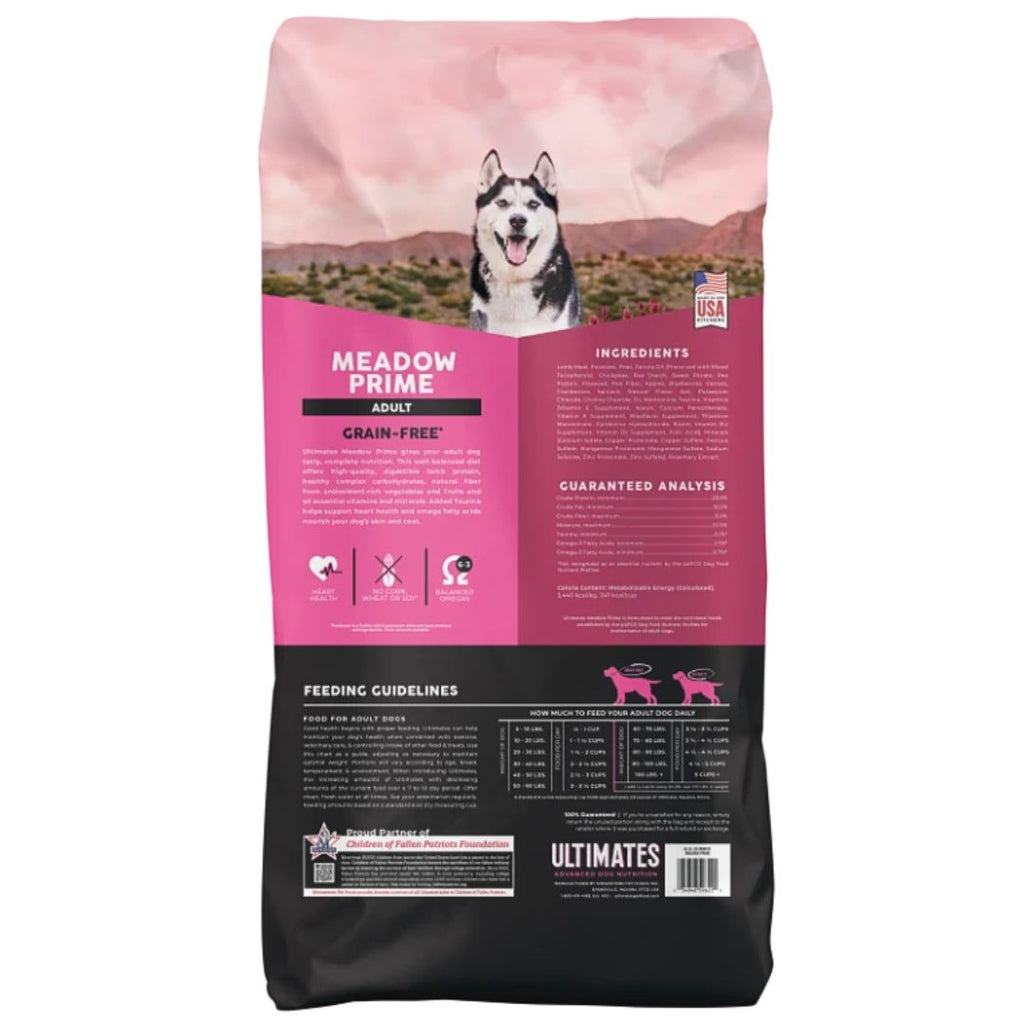28 Lb Pro Pac Ultimates Meadow Grain-Free Prime Lamb & Potato