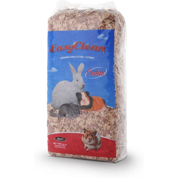 20L Pestell Compressed Cedar Bedding: Natural Wood Shavings for Small Pets and Animals