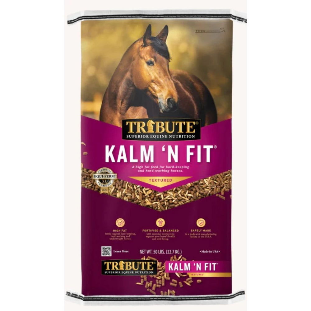 50 Lbs. Tribute Kalm N Fit Low-Starch Horse Feed