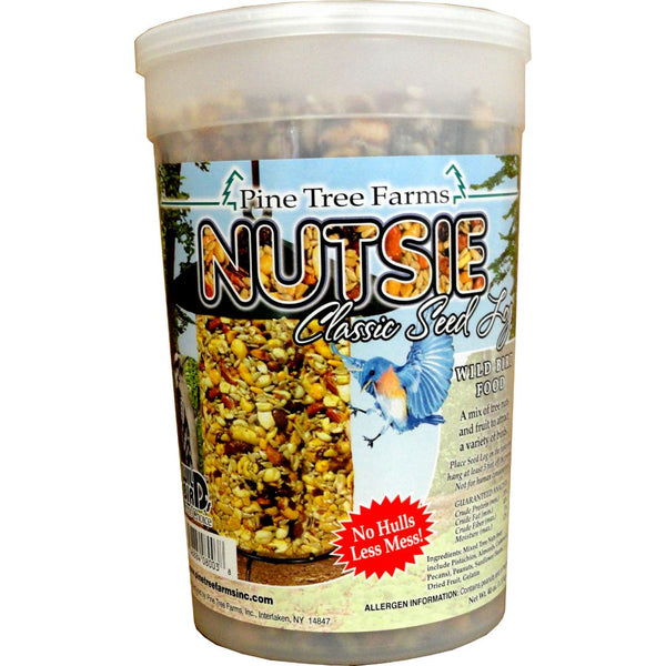 40oz Pine Tree Farms Nutsie Seed Log Wild Bird Treat