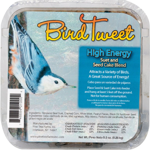 9.5oz Hi Energy Bird Tweet Suet Cake