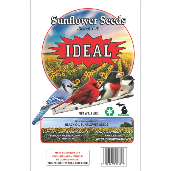 IDEAL Premium Black Oil Sunflower Seeds Wild Bird Seed