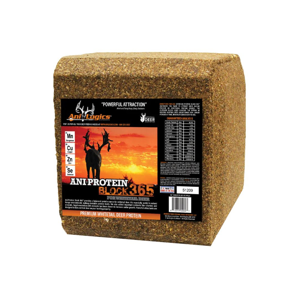 25Lb Ani-Logics 365 Protein Block Deer Mineral Attractant
