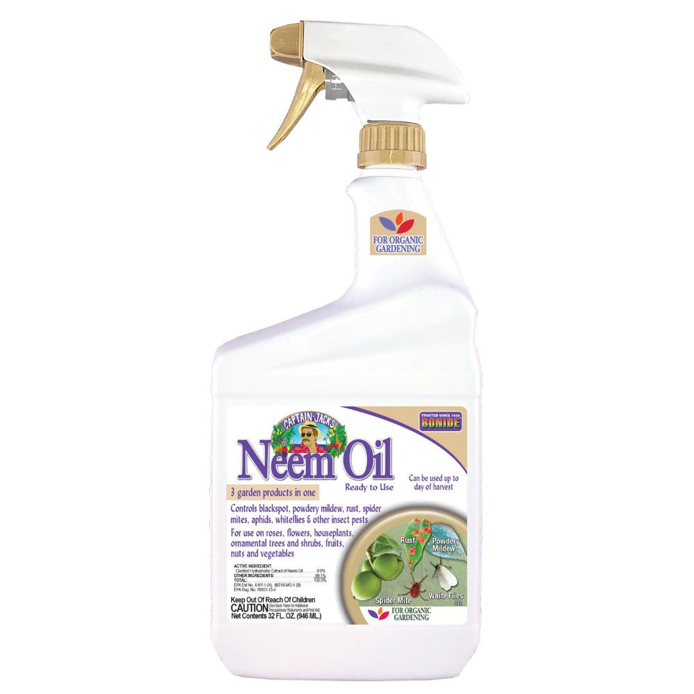 1 Qt. Bonide Captain Jack's Neem Oil Ready to Use 3 in 1 Spray