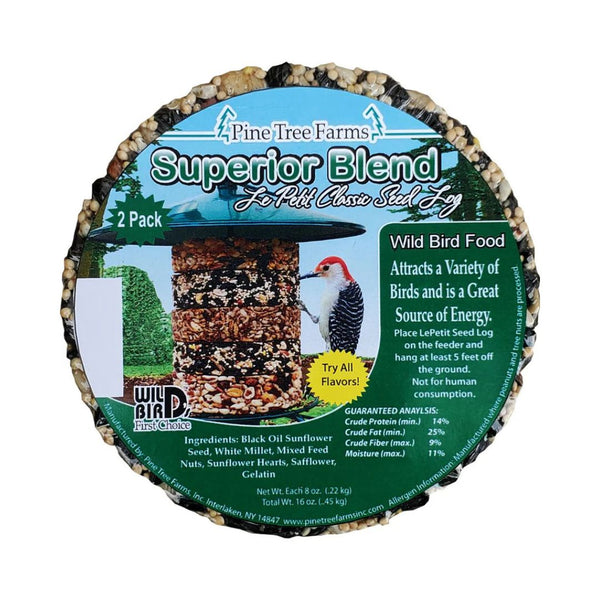 8oz Pine Tree Farms LePetit Superior Seed Log - 2 Pack