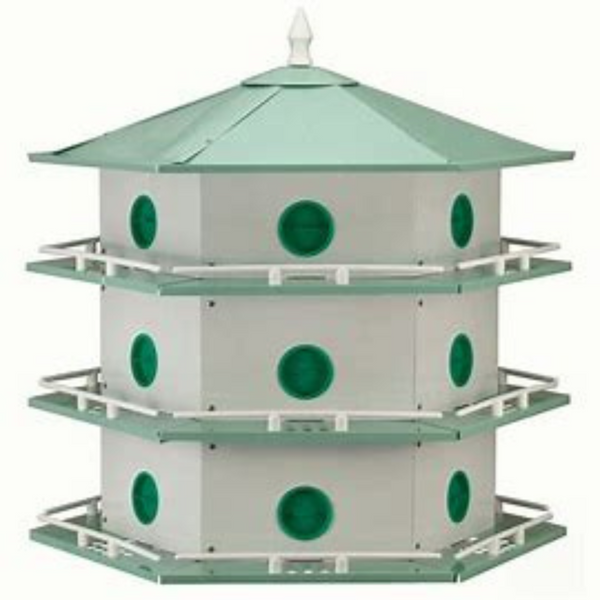 18-Room Aluminum Purple Martin House - Spacious Nesting for Your Feathered Friends