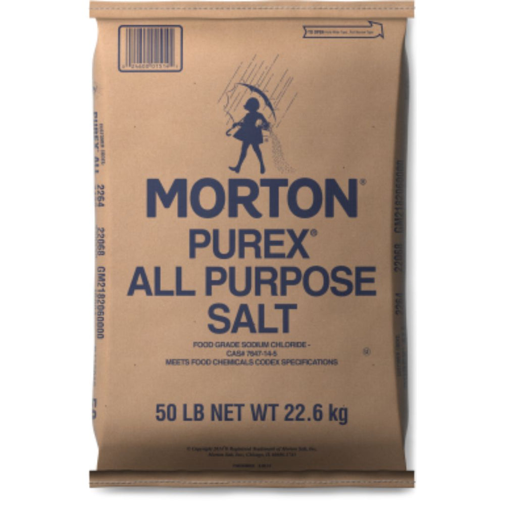 50 Lbs. Morton Purex White Salt Bags