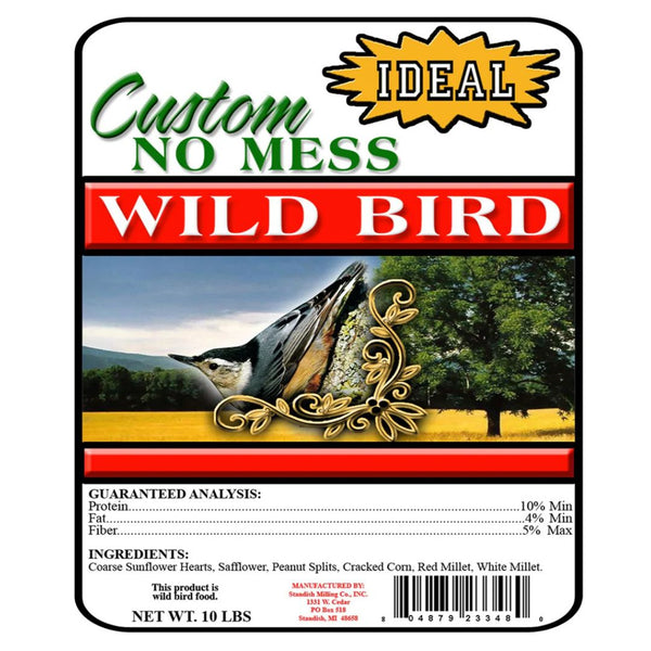 IDEAL Custom No-Mess Blend - Premium Wild Bird Seed for a Cleaner Feeding Experience