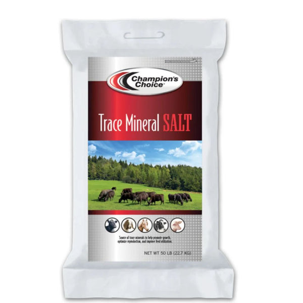 Champion's Choice Trace Mineral Salt - 50 lbs for Livestock Nutrition and Health