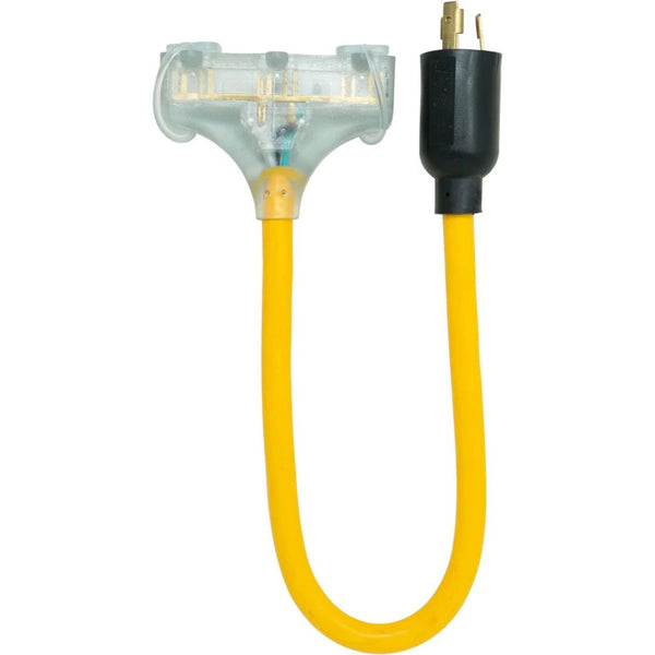 Coleman Cable Generator Power Cord Adapter 3-Way Adapter