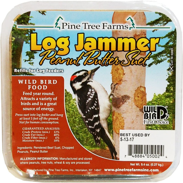 9.4oz Log Jammer Peanut Butter Suet Wild Bird Treats - 3 Pack