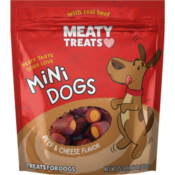25oz Beef Flavor Wraps - Delicious and Nutritious Meaty Treats for Dogs