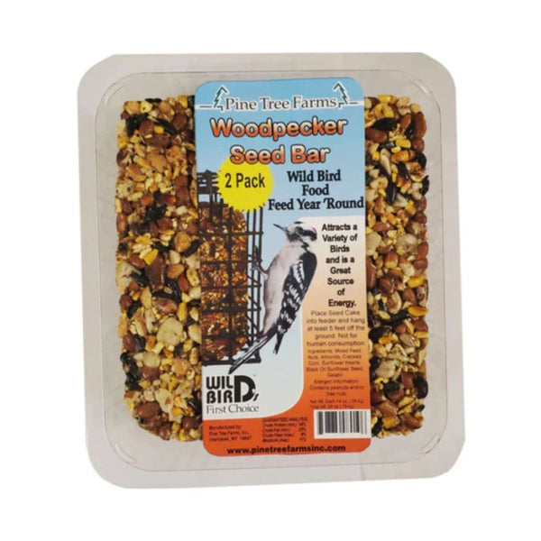 14oz Pine Tree Farms Woodpecker Seed Bars  (2-Pack)