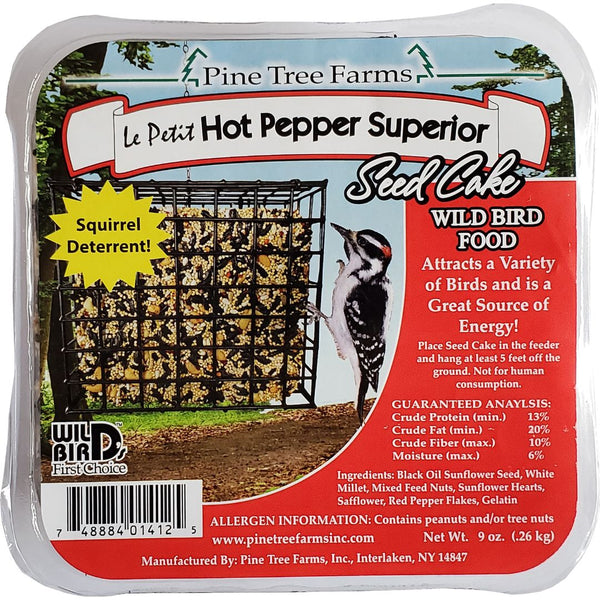 9oz Pine Tree Farms LePetit Hot Pepper Superior Seed Cake