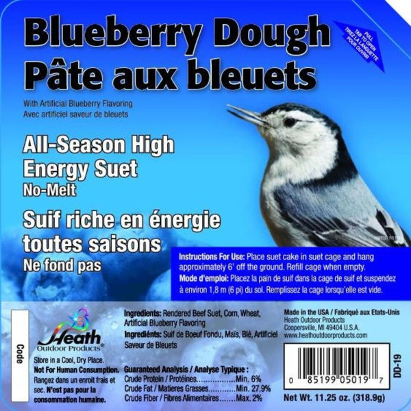 11oz Blueberry Dough Suet Premium Wild Bird Suet Cakes