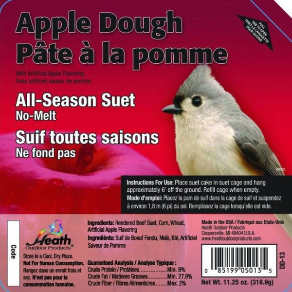 11oz Apple Dough Suet High-Energy Wild Bird Treats