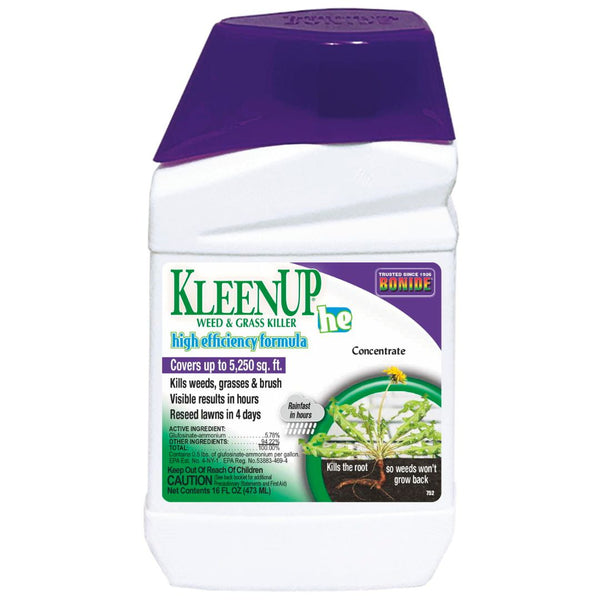 1 Pt. Bonide Kleen-Up HE - Weed & Grass Killer High Efficiency Formula Concentrate