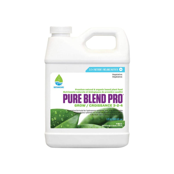 Botanicare Pure Blend Pro Grow - Organic Hydroponic Nutrient Solution - 1.0 Gallon