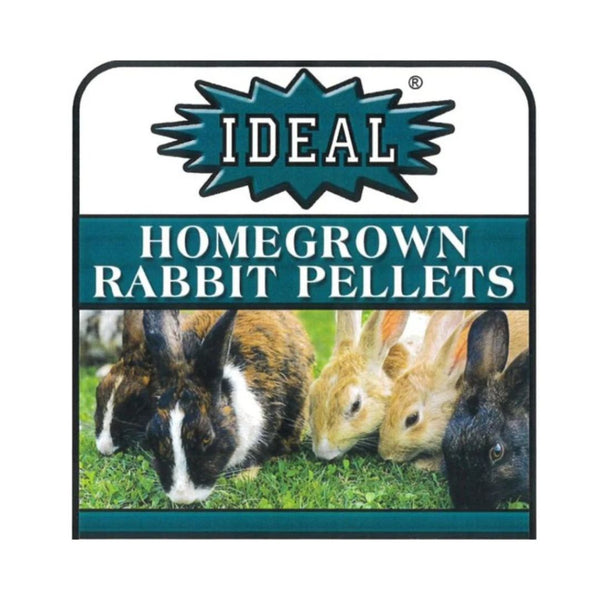 50LB Ideal Home Grown Rabbit Pellet - High Protein & Fiber Rabbit Feed