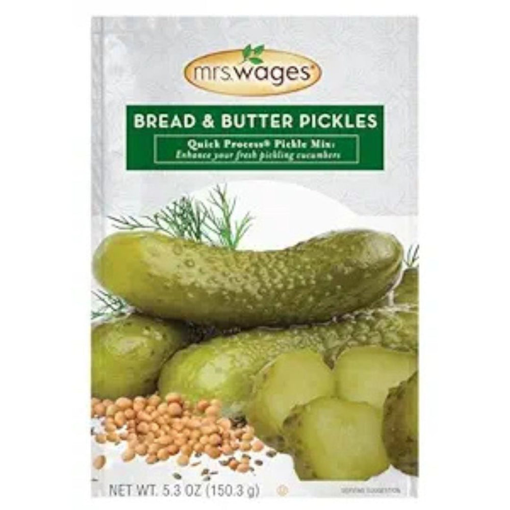 Mrs. Wages 5.3oz Bread & Butter Pickles Quick Process Pickling Mix/Canning Mix