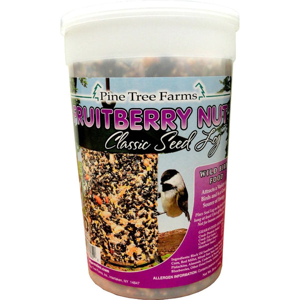 28oz Pine Tree Farms Fruit Berry & Nut Classic Seed Log