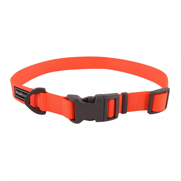 Coastal Pet Orange Water & Woods Adjustable Dog Collar - Medium