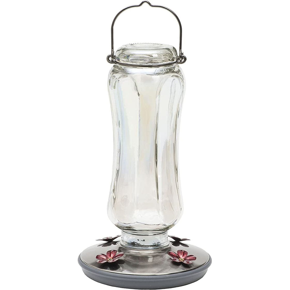 16oz Perky Pet Clear Vintage Glass Hummingbird Feeder