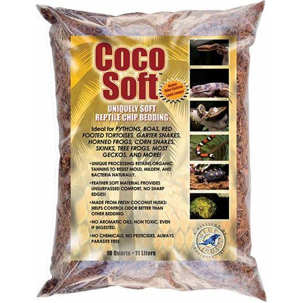 Coco Soft 10 Qt Caribsea Coco Soft Fiber Course Chip Reptile Bedding - Organic,
