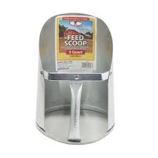 3 Quart Galvanized Feed Scoop