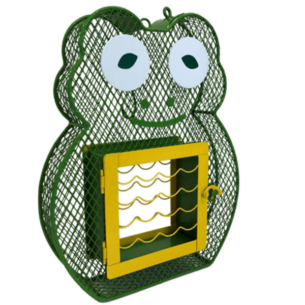 Frog Suet 'n Seed Bird Feeder for Suet Cakes and Sunflower Seeds