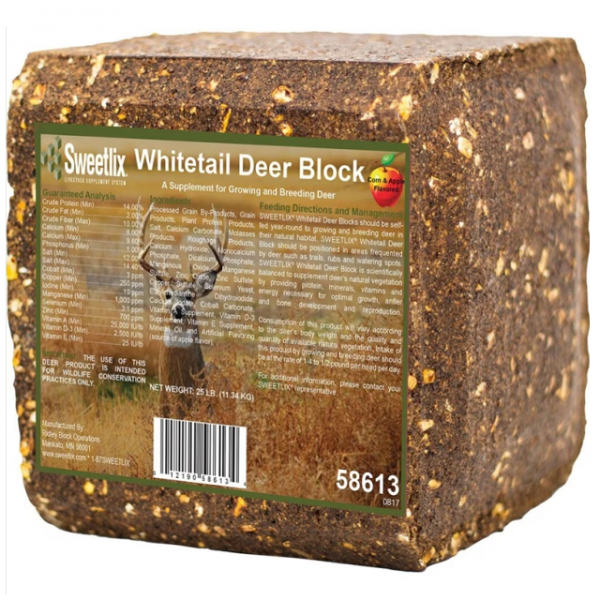 25 Lbs. Sweetlix Corn Apple Deer Block