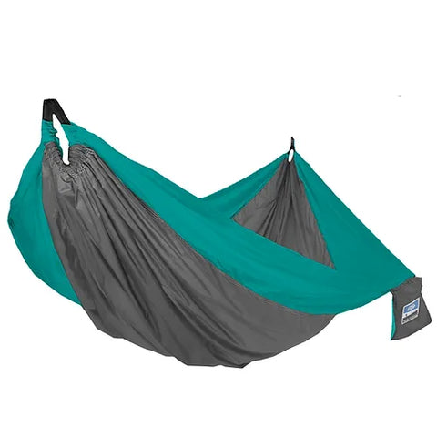 Equip 2 Person Travel Hammock Teal & Gray
