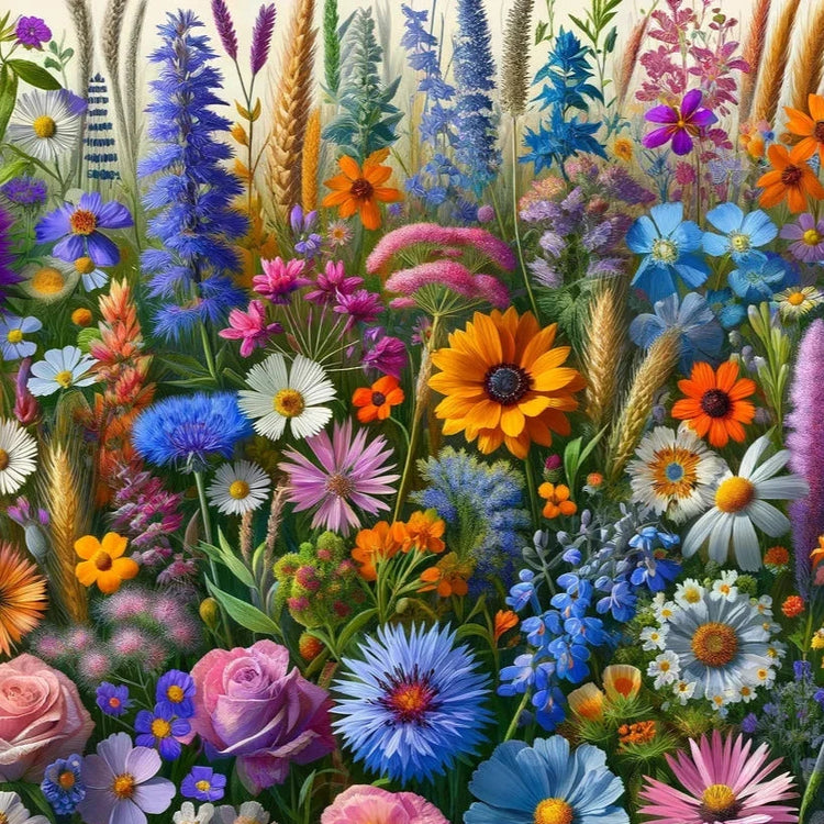 1 L b. Butterfly and Hummingbird Garden Mix - Premium Wildflower Seed Blend for Pollinator Gardens