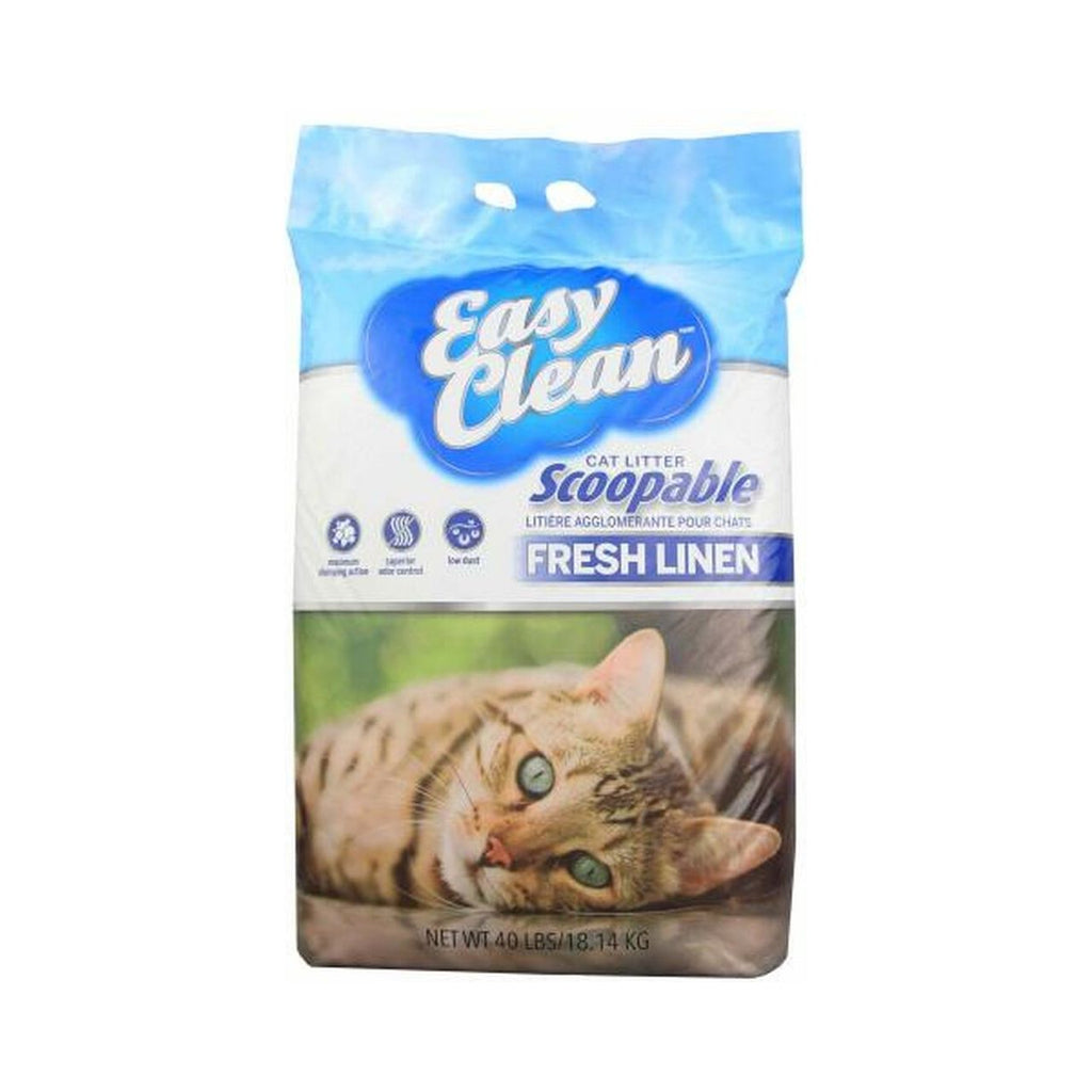 40 lb Pestell Easy Clean Fresh Linen Litter: Low-Dust Clumping Cat Lit