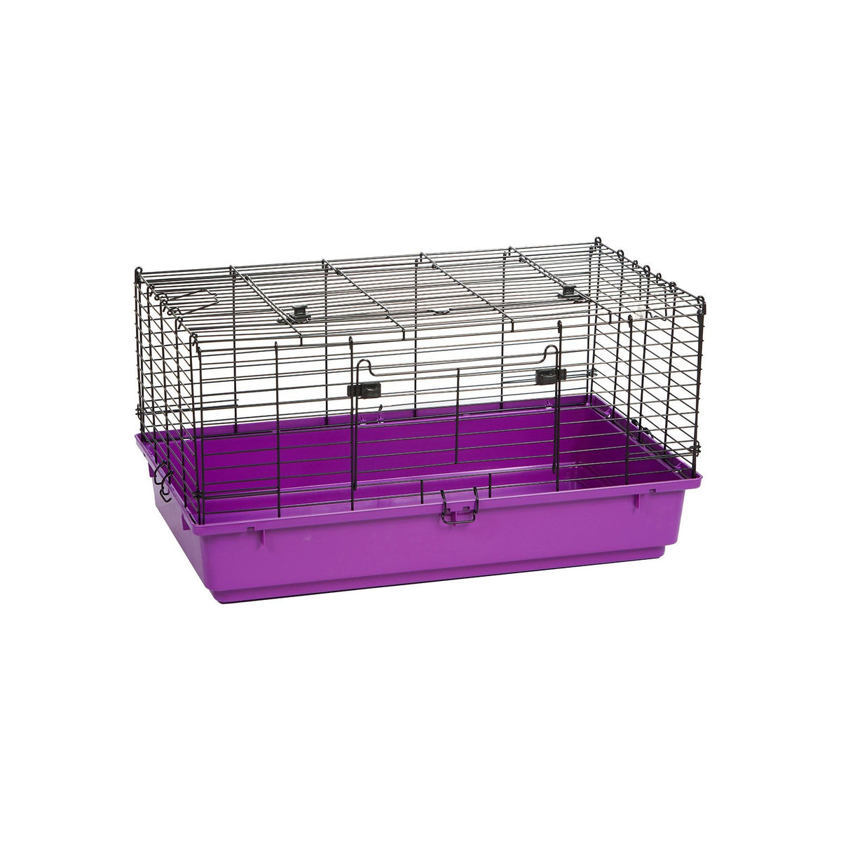 31" Medium Purple Plastic Bottom Rabbit Home