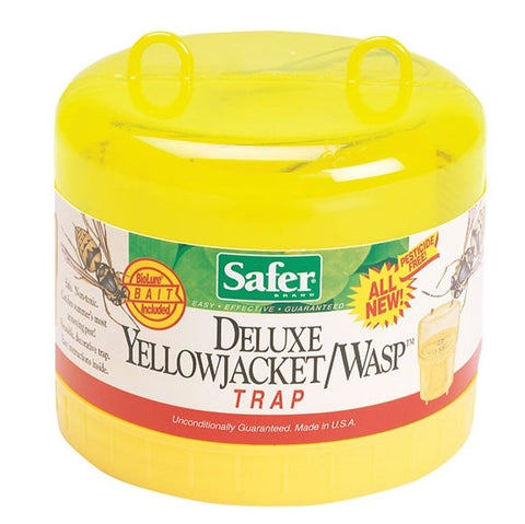 Deluxe Yellow Jacket/Wasp Traps - Pack of 2 - Highly Effective Outdoor Wasp and Hornet Control with Reusable Traps