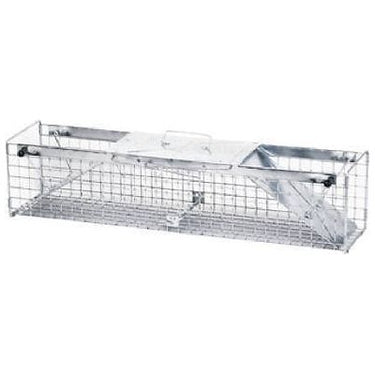 24"x7"x7" Rabbit Trap - Heavy Duty Humane Live Animal Cage for Safe and Effective Pest Control