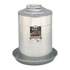 3 Gallon Double Wall Metal Poultry Fountain
