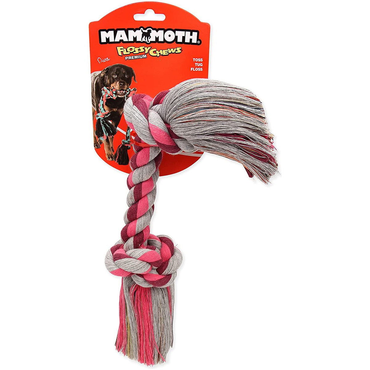Mammoth XLarge 16in. Color Rope Bone Dog Toy