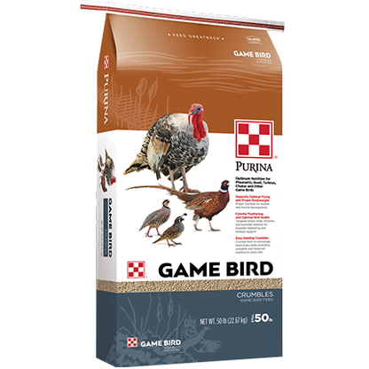 Purina Game Bird Maintenance - 50.0 lbs | Complete Feed for Mature Game Birds