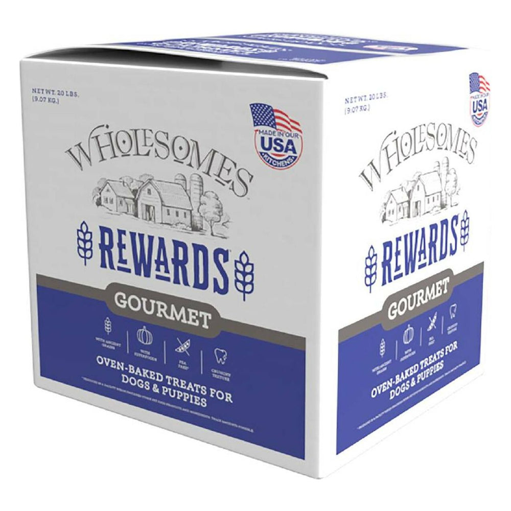20 lb Wholesome Rewards Pnutty Bite Biscuit - Nutritious Dog Treats for Training and Snacking