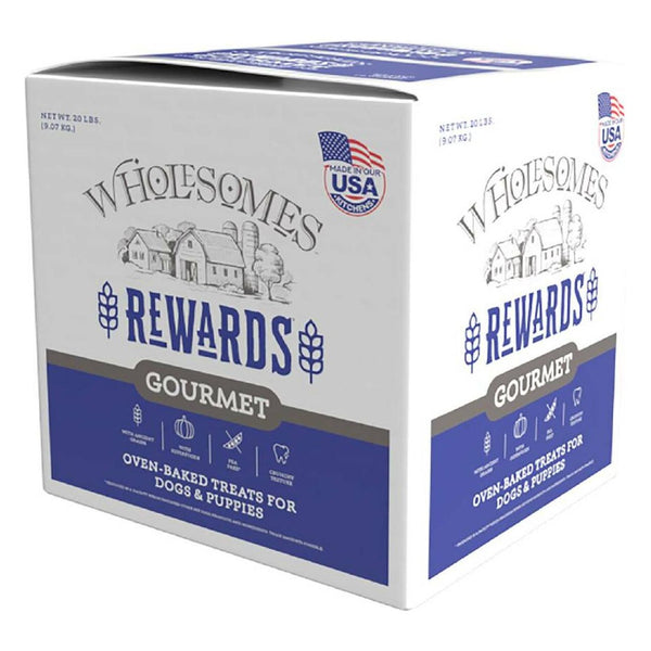 20 lb Wholesome Rewards Pnutty Bite Biscuit - Nutritious Dog Treats for Training and Snacking