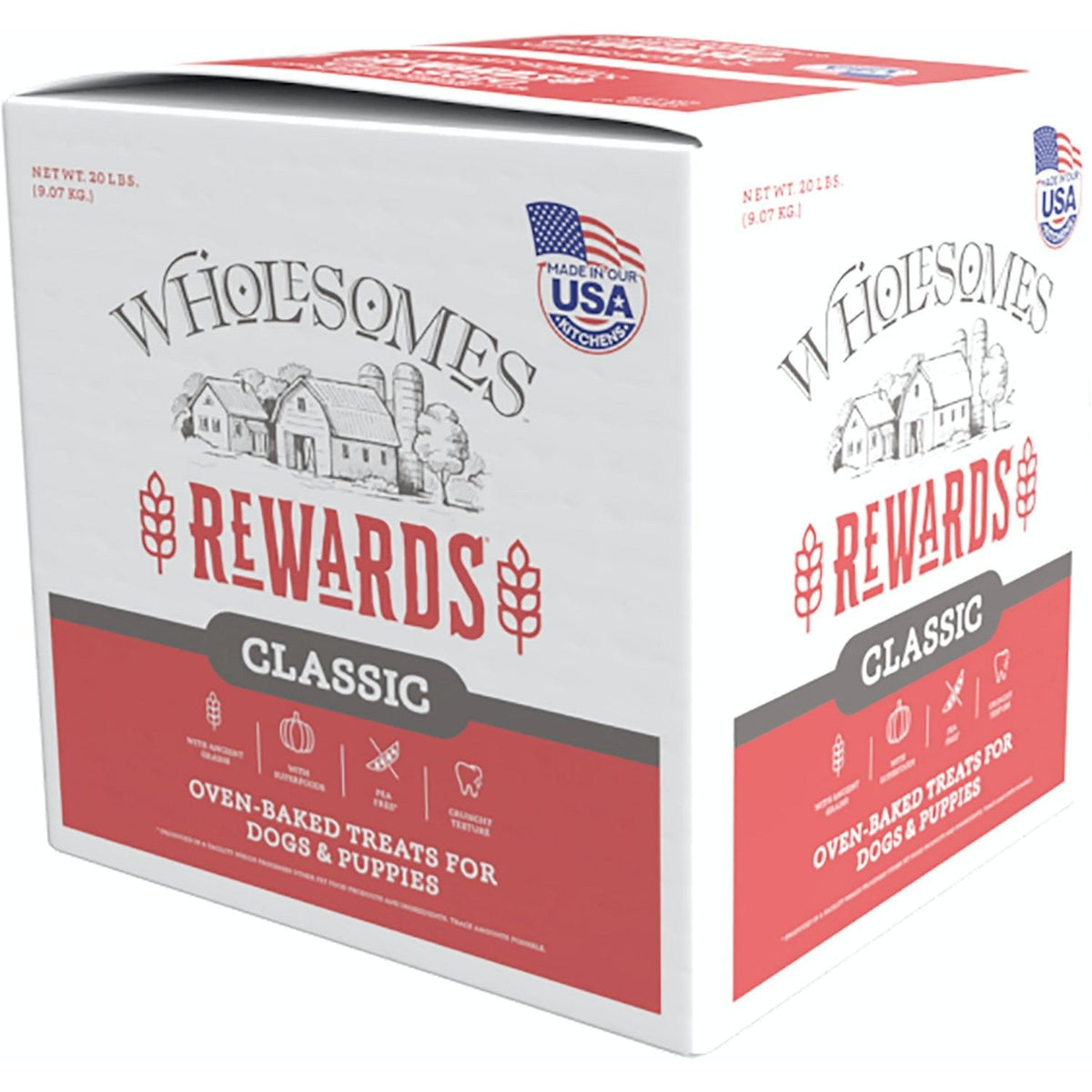 20# Wholesome Rewards Large Variety Biscuit - Assorted Bulk Dog Treats for Training and Snacking